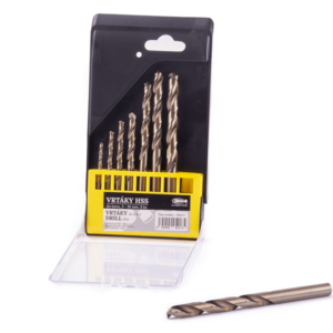 Vrtáky HSS do kovu 3-10mm/8ks Co 5%