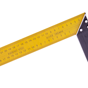 Úhelník ocel žlutý 25cm