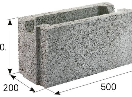 Ztracené bednění (200 x 200 x 500 mm)