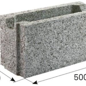 Ztracené bednění (250 x 250 x 500 mm)