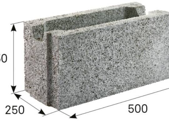 Ztracené bednění (250 x 250 x 500 mm)