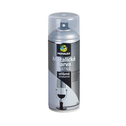 Primalex Sprej metalická matná stříbrná 400 ml