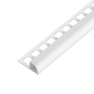 Ukončovací profil s přepážkou – Plast (tvar oblý)